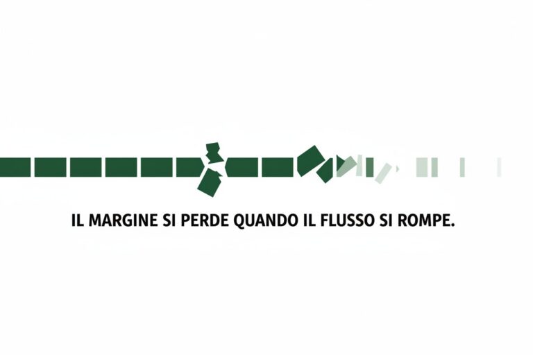 Sequenza di rettangoli allineati che si trasforma in forme irregolari verso destra.